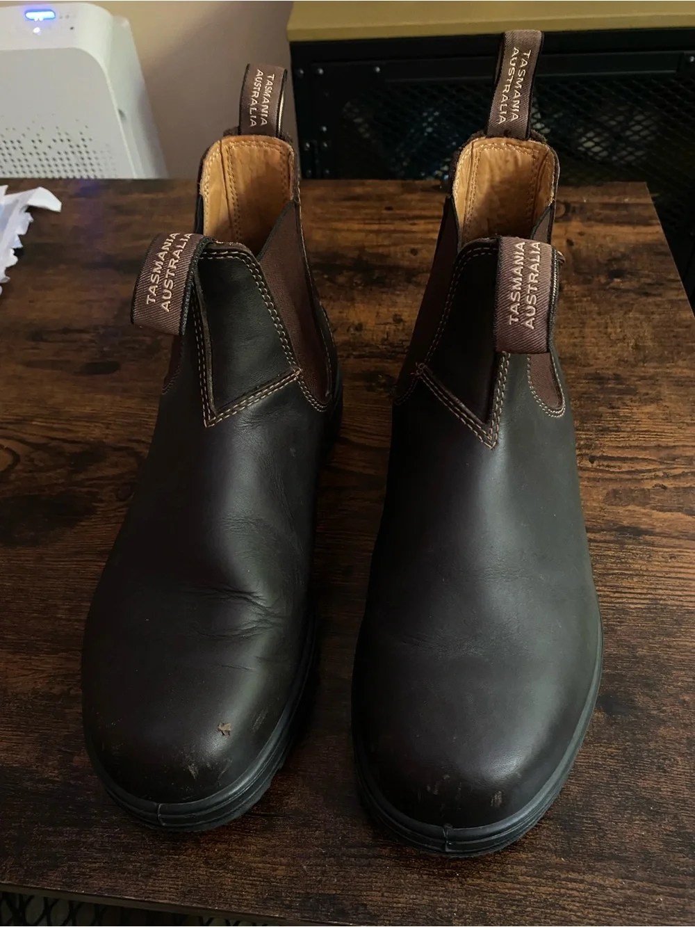 Blundstone Men's Chukka Boots in Dark Brown Leather